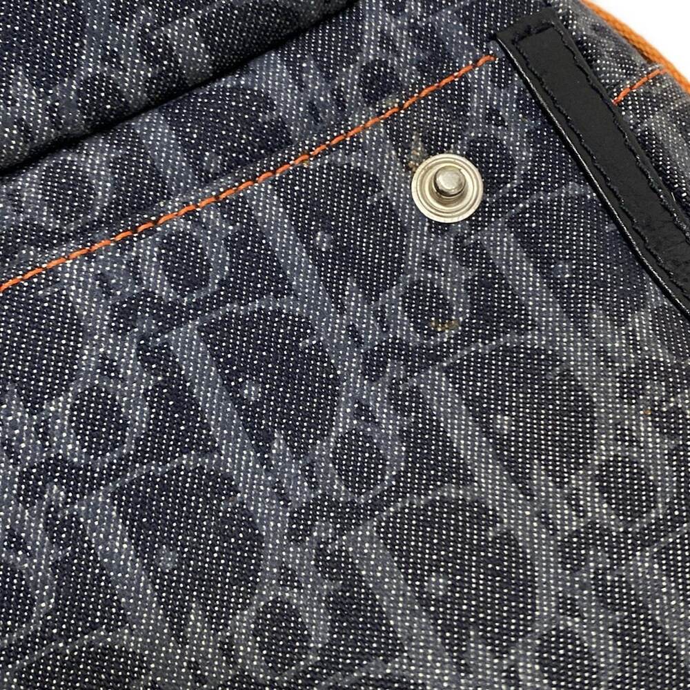 Christian Dior DIOR/ChristianDior Flight Shoulder Bag Gray Black Orange Denim - Picture 13 of 15